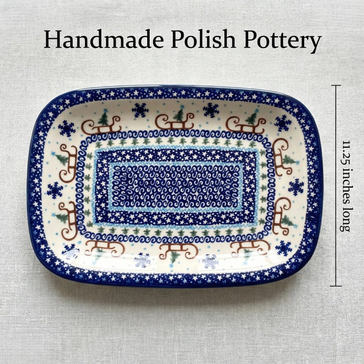 Vena Noel Nights Medium Serving Piece — Polish Pottery