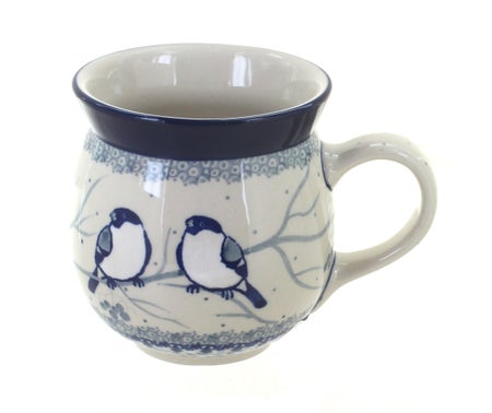 Ceramika Artystyczna Bluebird Mug — Polish Pottery