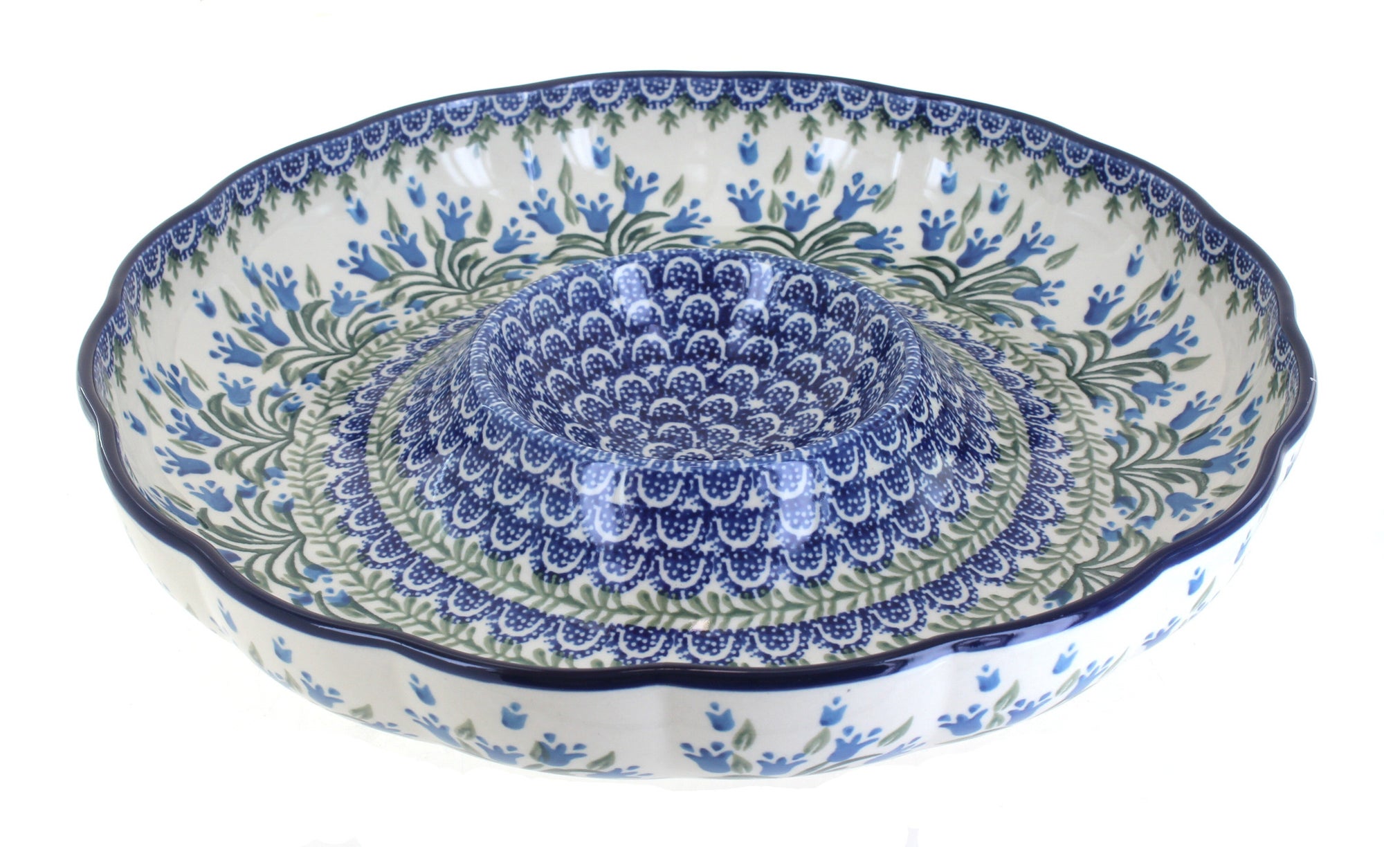 Ceramika Artystyczna Tulip Bouquet Large Serving Piece — Polish Pottery