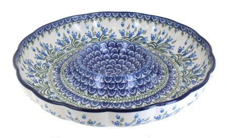 Ceramika Artystyczna Tulip Bouquet Large Serving Piece — Polish Pottery