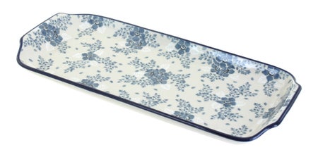 Ceramika Artystyczna Blue Fleur Small Serving Piece — Polish Pottery