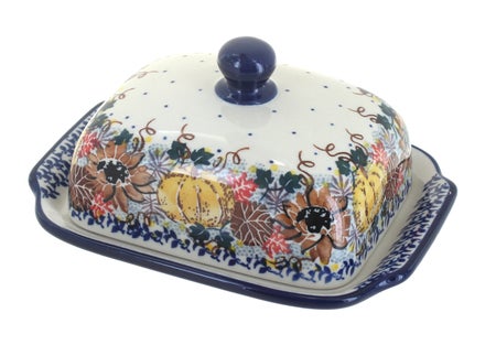 Ceramika Artystyczna Harvest Bounty Butter Dish — Polish Pottery