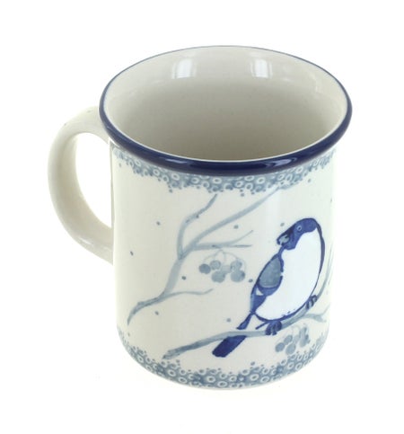 Ceramika Artystyczna Bluebird Mug — Polish Pottery