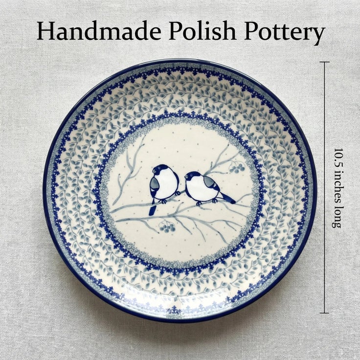 Detail image of Ceramika Artystyczna Bluebird Dining Plates & Bowls — Polish Pottery