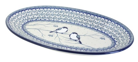 Ceramika Artystyczna Bluebird Large Serving Piece — Polish Pottery