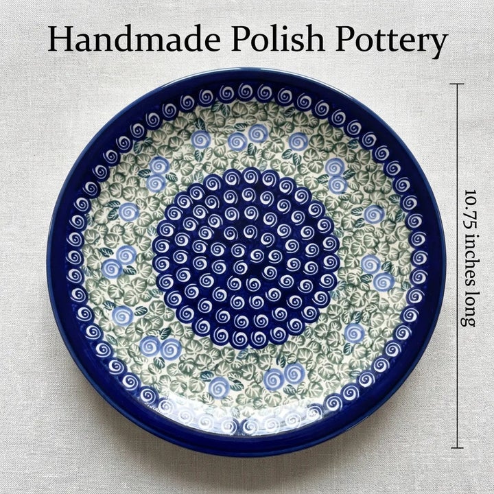 Zaklady Seaside Swirl Dining Plates & Bowls — Polish Pottery