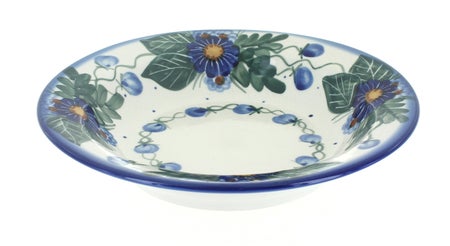 WR Unikat Forget Me Not Dining Plates & Bowls — Polish Pottery