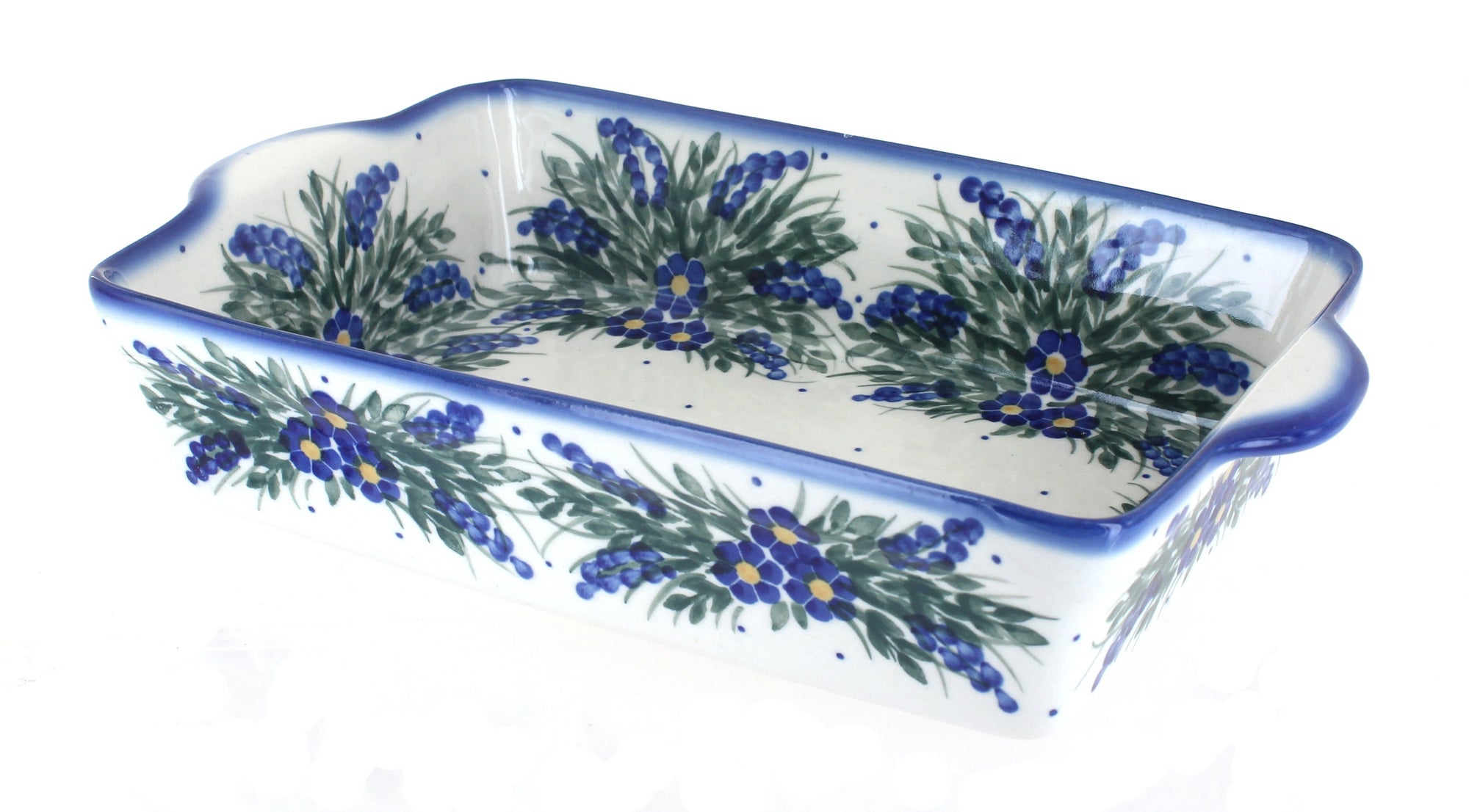 WR Unikat Hyacinth Loaf Baker — Polish Pottery