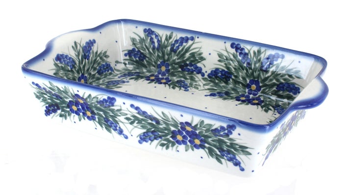 WR Unikat Hyacinth Loaf Baker — Polish Pottery