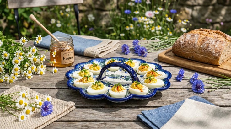 Detail image of WR Unikat Hyacinth Dining Accessories — Polish Pottery
