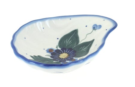 WR Unikat Forget Me Not Bathroom Accessories — Polish Pottery