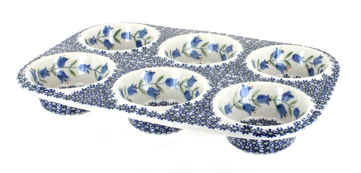 Manufaktura Tulip Muffin Pan — Polish Pottery