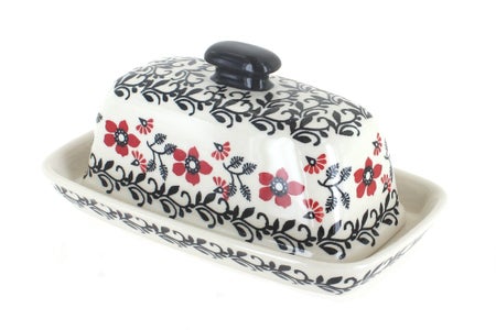 Manufaktura Scarlett Ivy Butter Dish — Polish Pottery