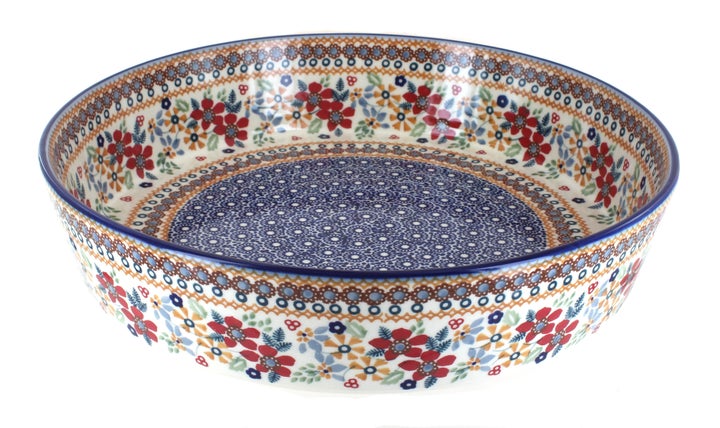 Manufaktura Red Daisy Large Bakeware — Polish Pottery