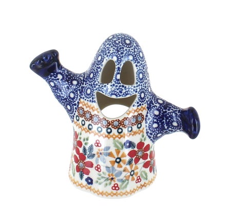 Manufaktura Red Daisy Luminary — Polish Pottery