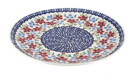 Manufaktura Red Poppy Dining Plates & Bowls — Polish Pottery