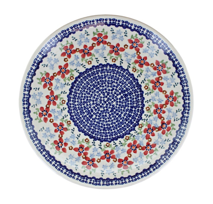 Manufaktura Red Poppy Dining Plates & Bowls — Polish Pottery