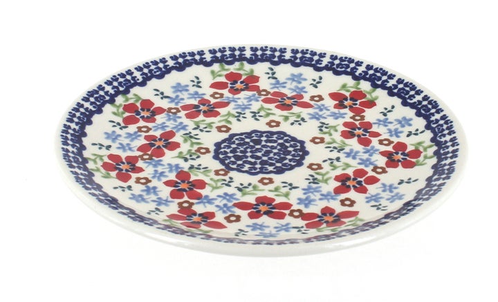 Manufaktura Red Poppy Dining Plates & Bowls — Polish Pottery