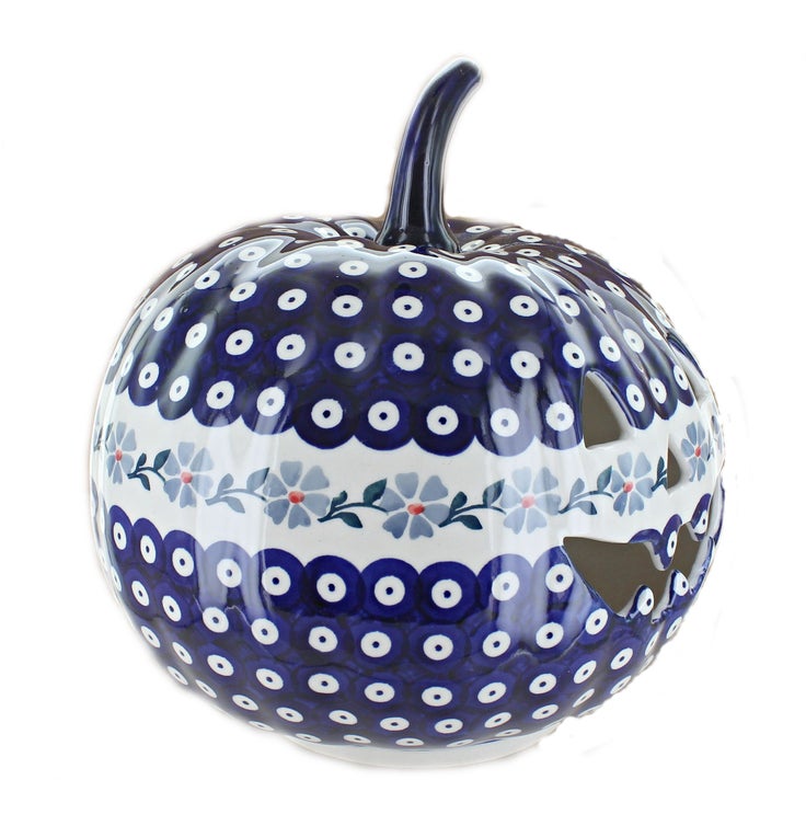 Detail image of Manufaktura Pumpkins Luminary — Polish Pottery