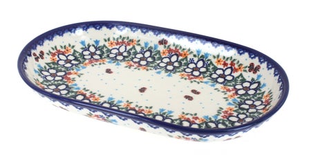 Vena Scarlett Medium Serving Piece — Polish Pottery