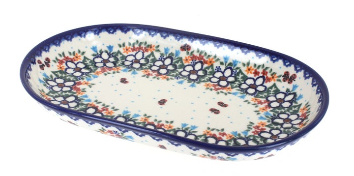 Vena Scarlett Medium Serving Piece — Polish Pottery