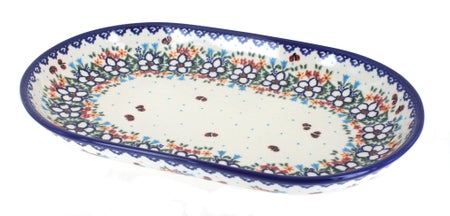 Vena Scarlett Large Serving Piece — Polish Pottery