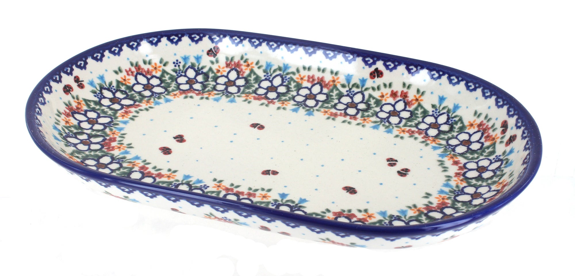 Vena Scarlett Large Serving Piece — Polish Pottery