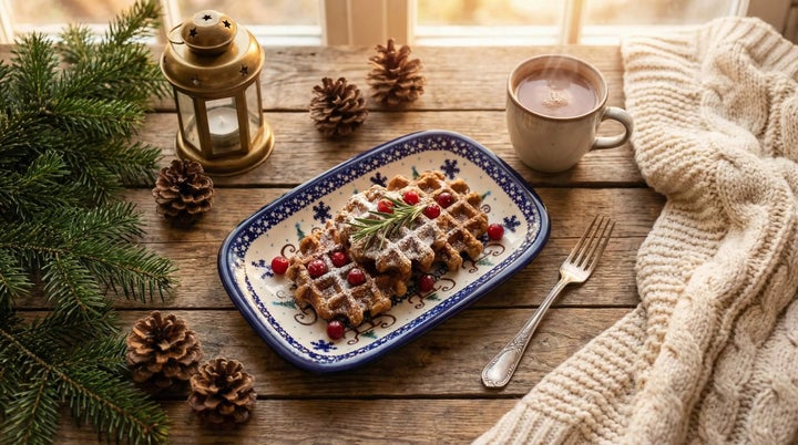 Vena Noel Nights Small Serving Piece — Polish Pottery