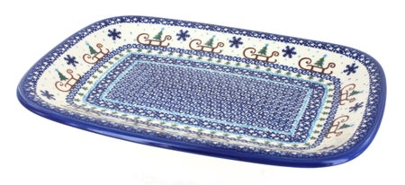 Vena Noel Nights Large Serving Piece — Polish Pottery