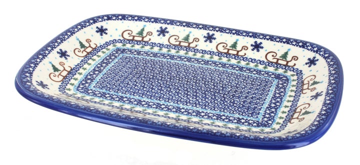 Vena Noel Nights Large Serving Piece — Polish Pottery