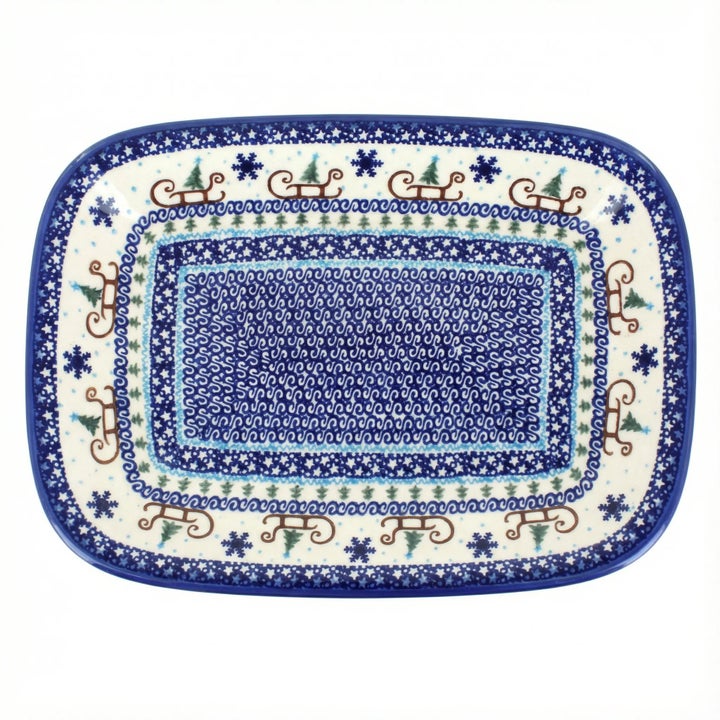 Vena Noel Nights Large Serving Piece — Polish Pottery
