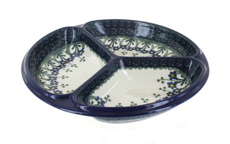 Ceramika Artystyczna Blue Posy Dining Plates & Bowls — Polish Pottery