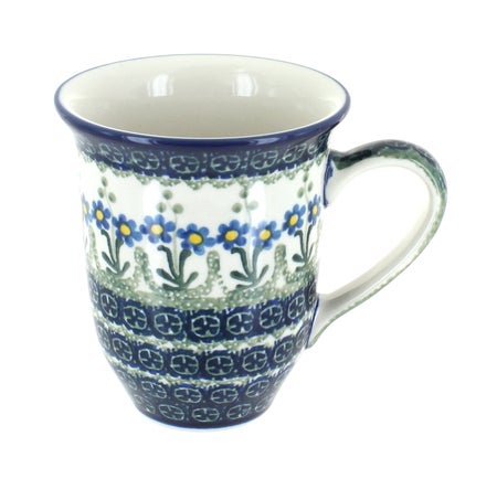 Ceramika Artystyczna Blue Posy Mug — Polish Pottery