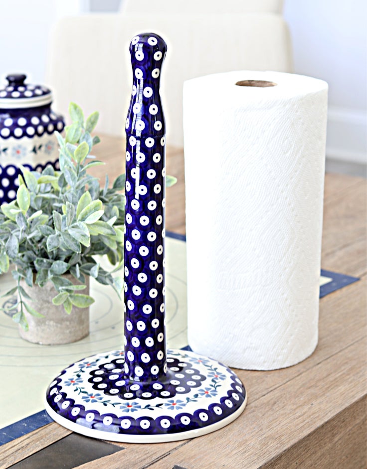 Detail image of Manufaktura Blue Violet Countertop Accessories — Polish Pottery