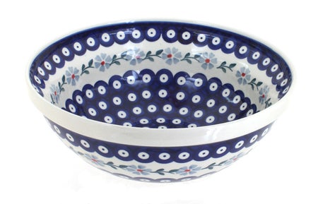 Manufaktura Blue Violet Large Serving Piece — Polish Pottery