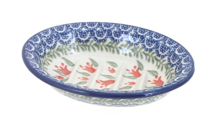 Ceramika Artystyczna Spring Tulip Bathroom Accessories — Polish Pottery