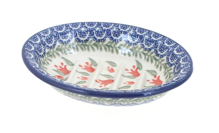 Ceramika Artystyczna Spring Tulip Bathroom Accessories — Polish Pottery