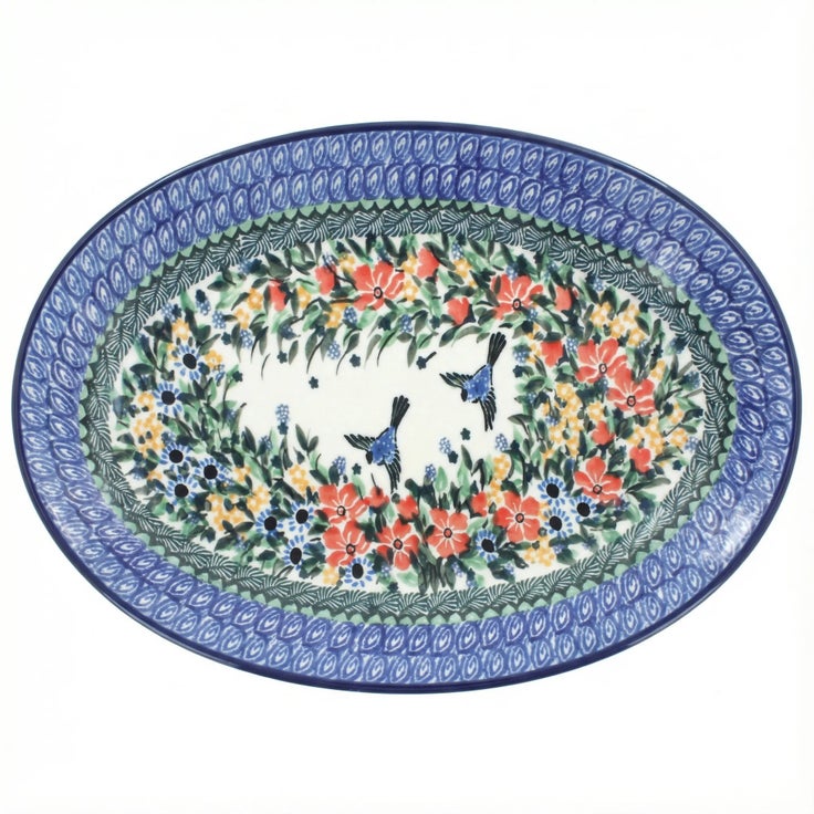 Detail image of Ceramika Artystyczna Maria Large Serving Piece — Polish Pottery