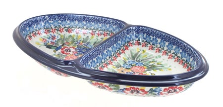 Ceramika Artystyczna Hummingbird Medium Serving Piece — Polish Pottery