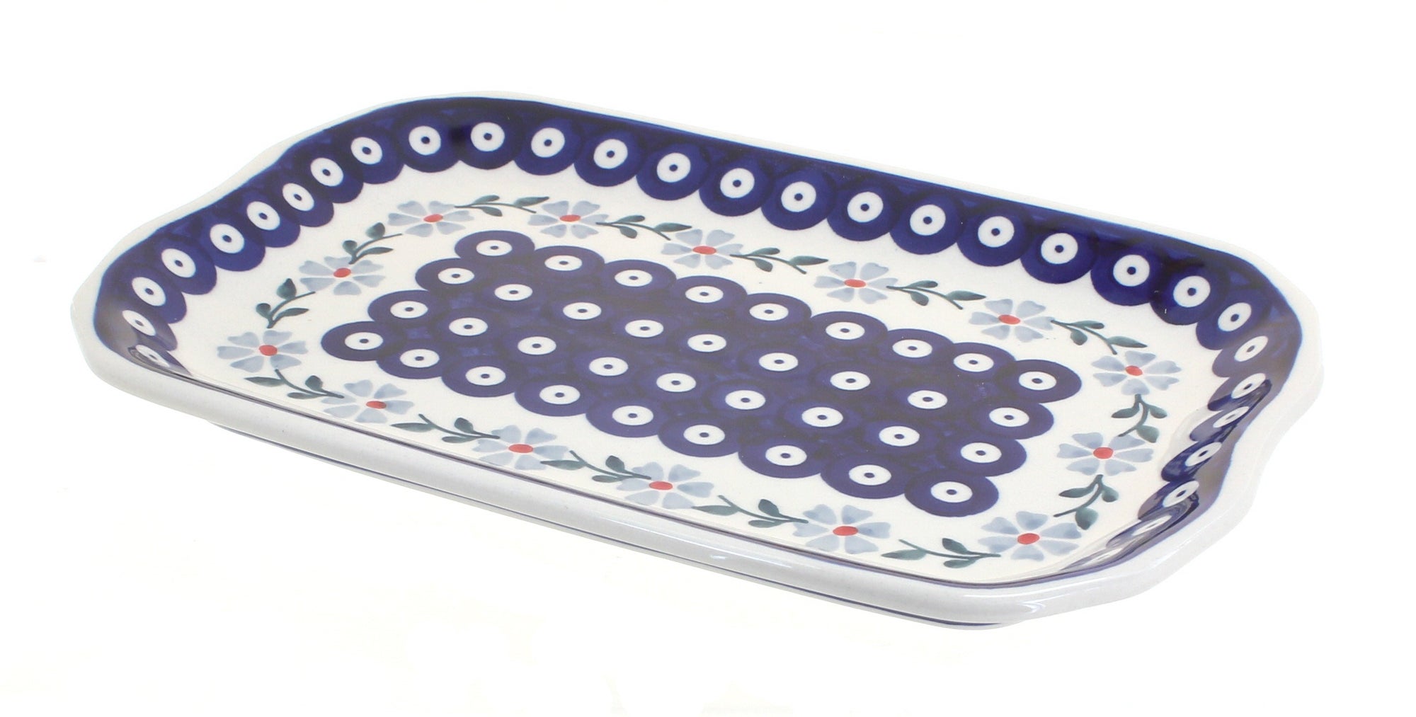 Manufaktura Blue Violet Small Serving Piece — Polish Pottery