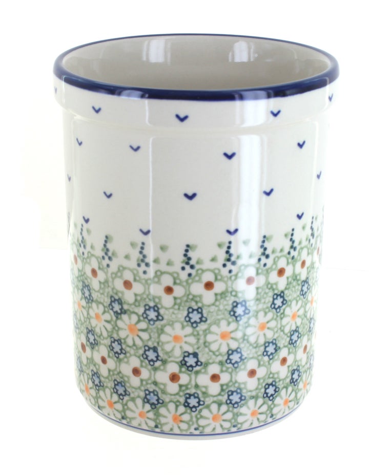 Manufaktura Green Daisy Counter Storage — Polish Pottery