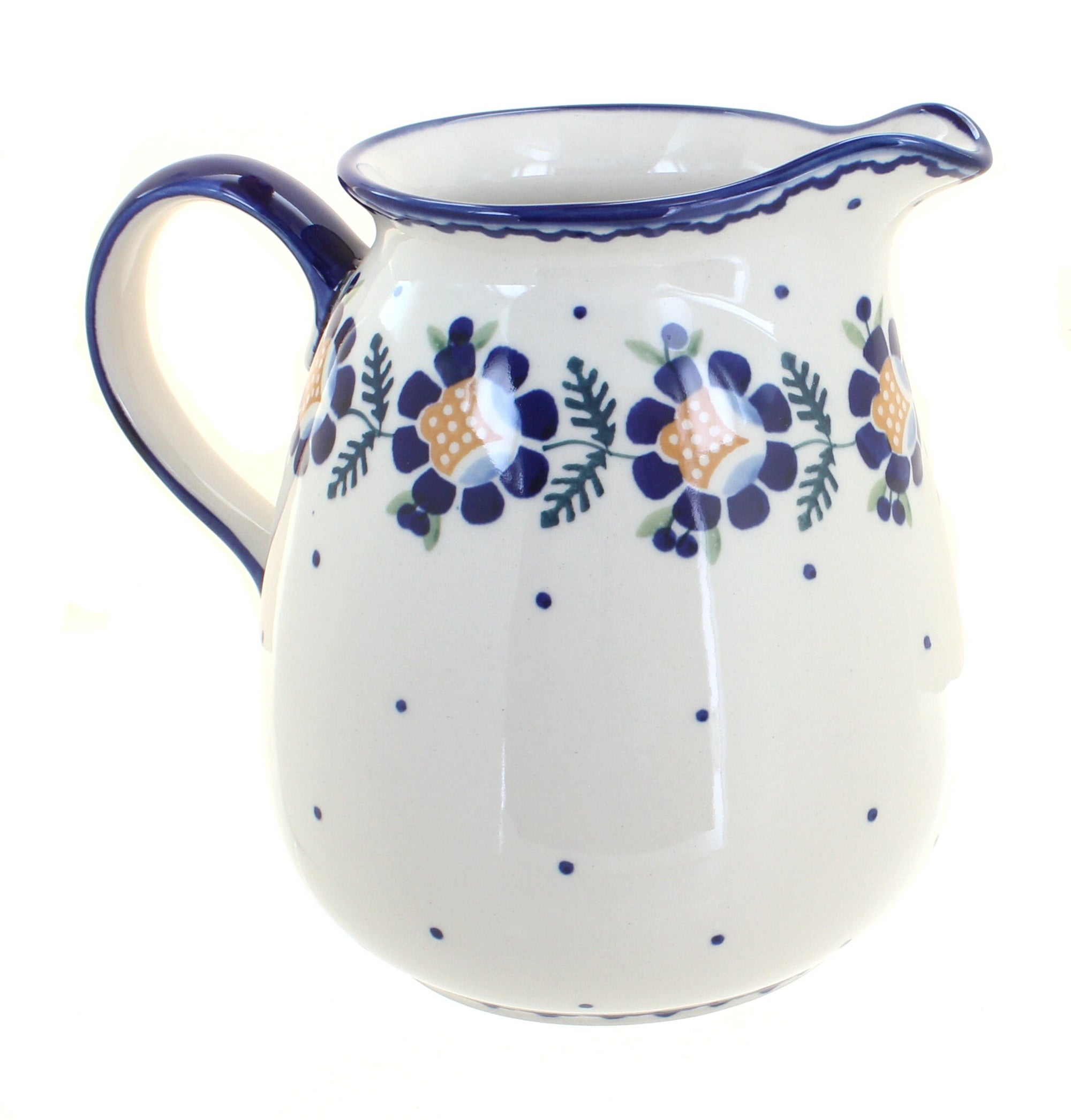 Manufaktura Sunflower Pitcher — Polish Pottery