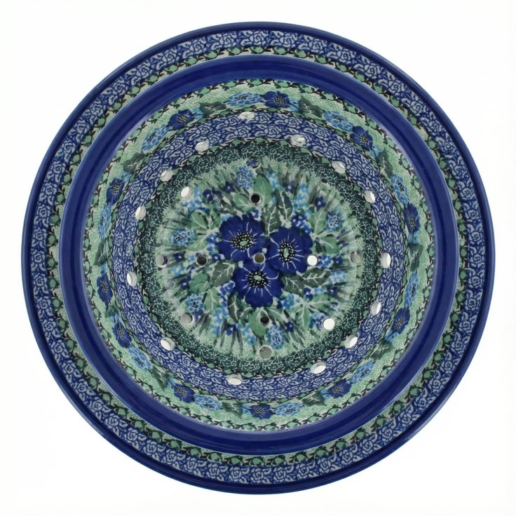 Detail image of Ceramika Artystyczna Sapphire Fields Countertop Accessories — Polish Pottery