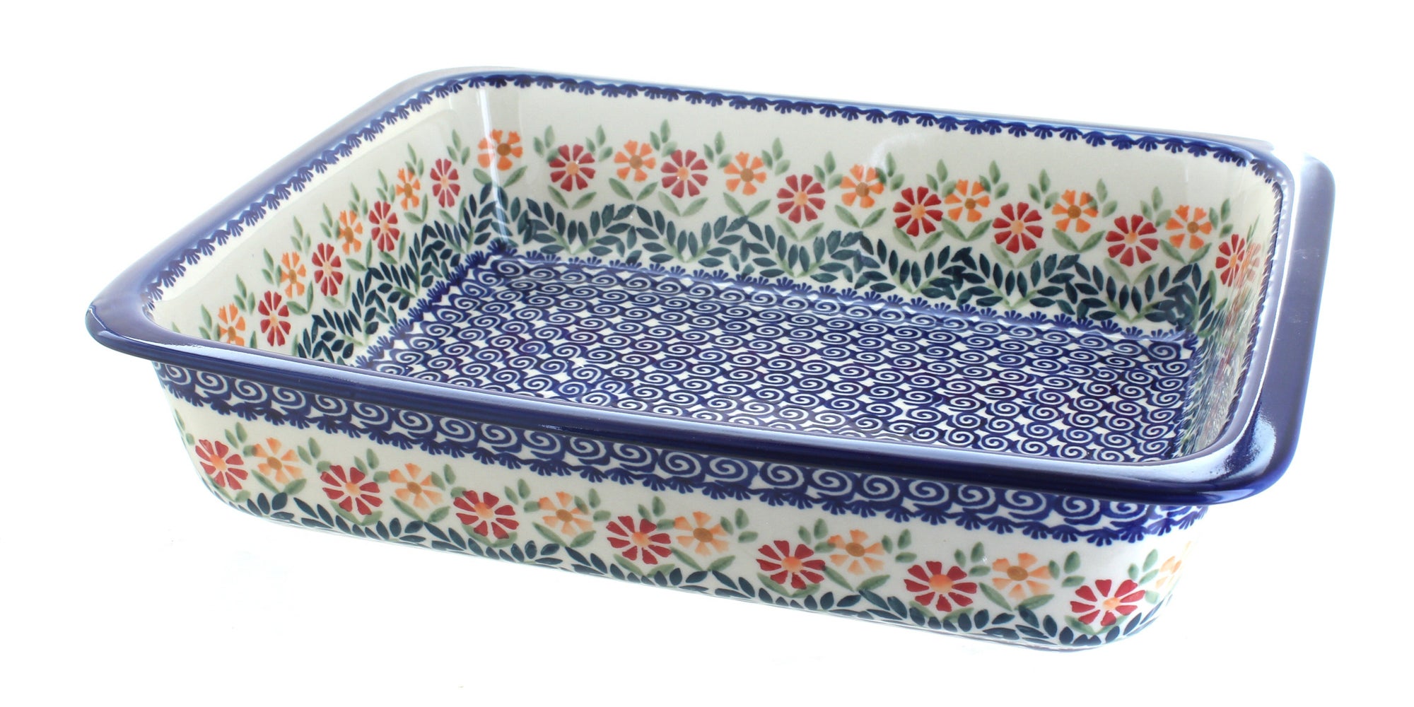Manufaktura Garden Bouquet Large Bakeware — Polish Pottery
