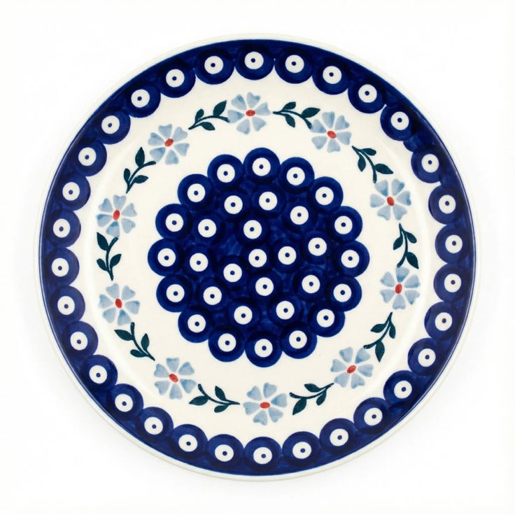 Detail image of Manufaktura Blue Violet Dining Plates & Bowls — Polish Pottery
