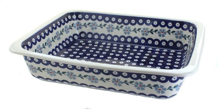 Manufaktura Blue Violet Large Bakeware — Polish Pottery