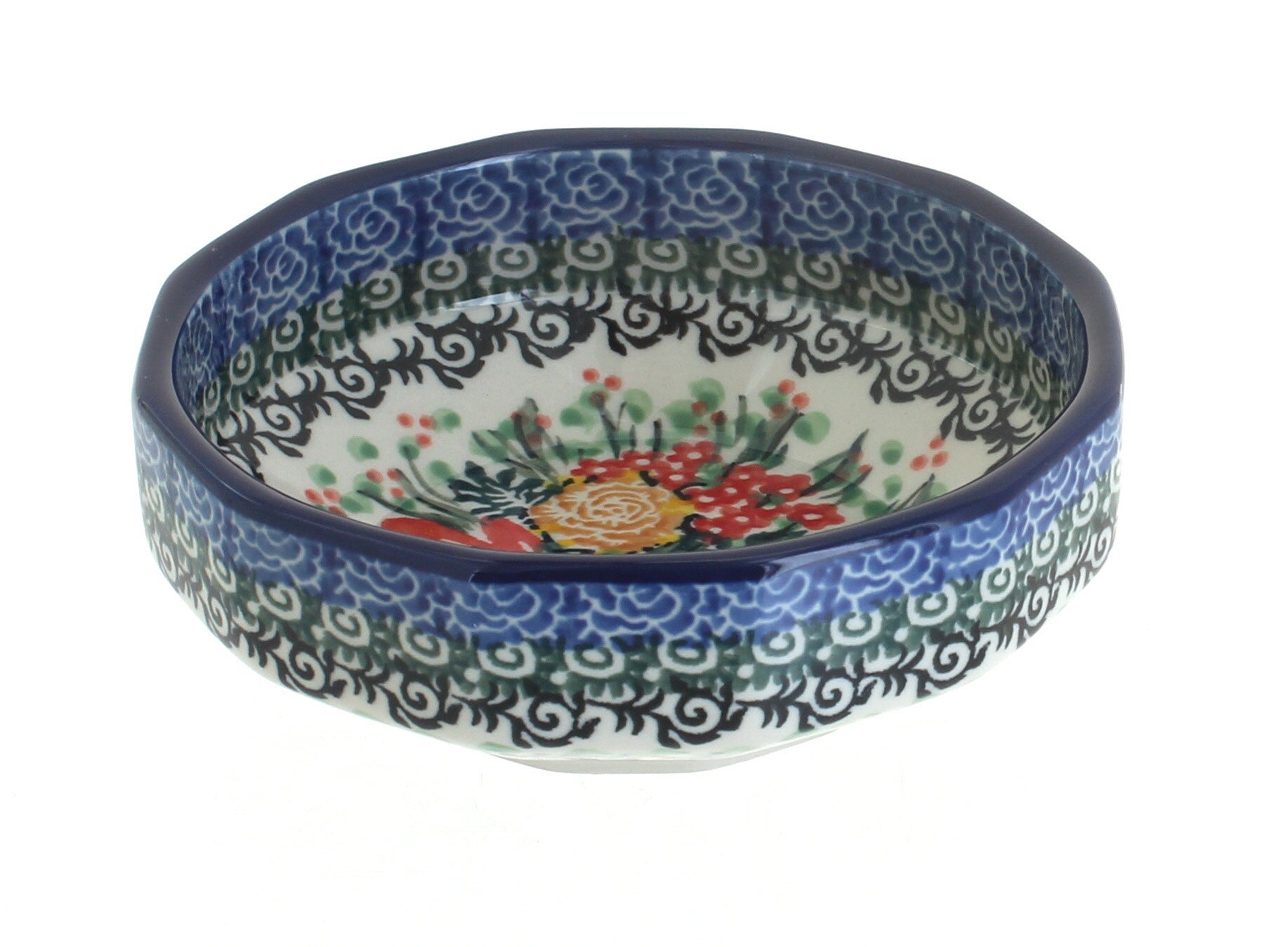Ceramika Artystyczna Summer Blooms Petite Bowl/Dish — Polish Pottery