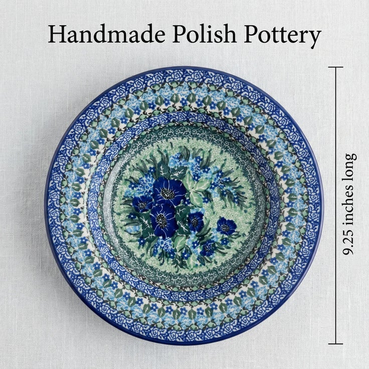 Detail image of Ceramika Artystyczna Sapphire Fields Dining Plates & Bowls — Polish Pottery