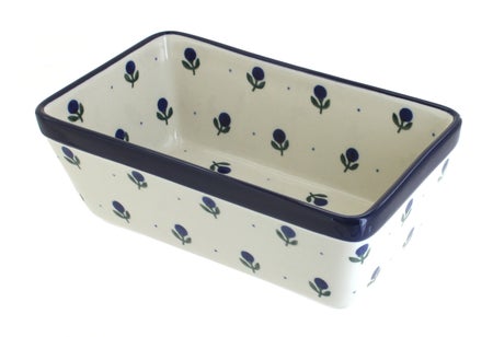 Ceramika Artystyczna Blueberry Loaf Baker — Polish Pottery
