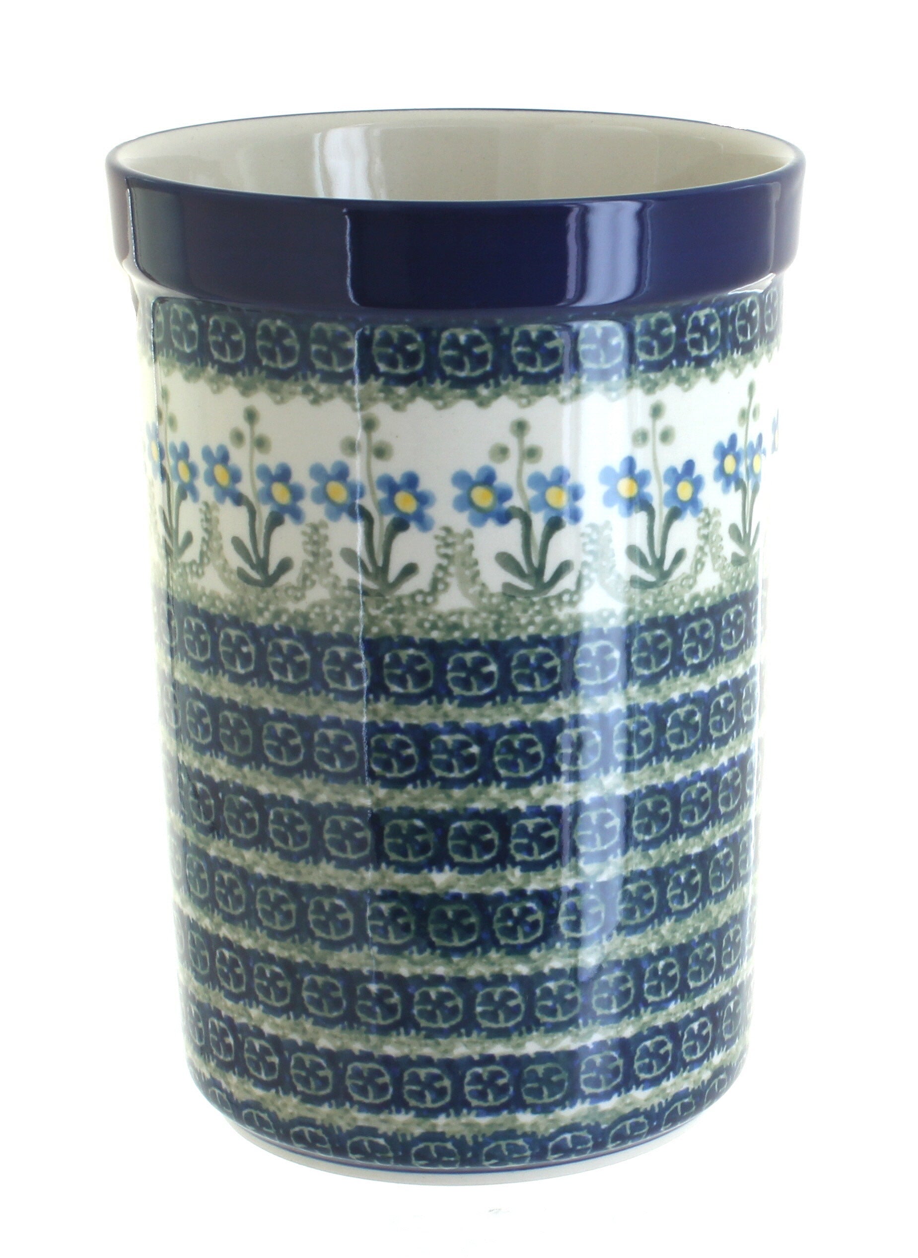Ceramika Artystyczna Blue Posy Counter Storage — Polish Pottery
